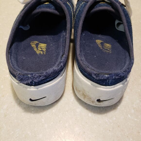 Nike Vintage 90s Y2K 9 Denim Slides Slip On Shoes Platform Women's Havoc Mules - Picture 7 of 9